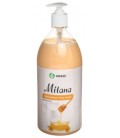 Крем-мыло жидкое Milana 1000 мл, увлажняющее, «Молоко и мед»