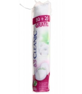Косметические ватные диски Cleanic Pure Effect 80 шт+20 шт.