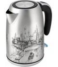 Электрочайник Polaris PWK1856CA Moscow, нержавеющая сталь с рисунком