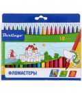 Фломастеры «Замки» 18 цветов, толщина линии 1-2 мм, вентилируемый колпачок
