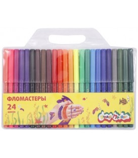 Фломастеры «Каляка-Маляка» 24 цвета, толщина линии 1-2 мм, вентилируемый колпачок
