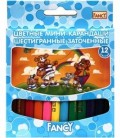 Карандаши-мини цветные Fancy 12 цветов, длина 85 мм, ассорти