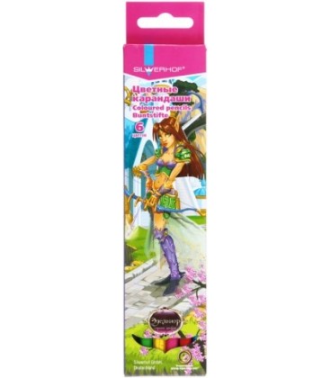 Карандаши цветные «Эдельнор - страна эльфов» 6 цветов, длина 175 мм