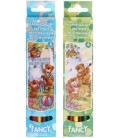 Карандаши цветные Fancy 6 цветов, длина 175 мм