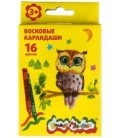 Карандаши восковые «Каляка Маляка» 16 цветов, 16 шт., диаметр 8 мм, длина 90 мм