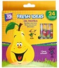Мелки масляные Fresh Ideas 24 цвета, 24 шт., диаметр 10 мм, длина 73 мм