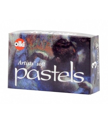 Пастель художественная Olki 1 цвет, 3 карандаша, №101 - белый