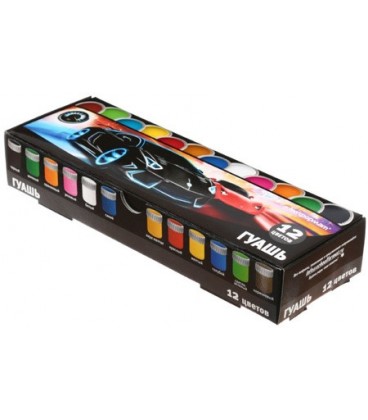 Гуашь «Мир скорости» 12 цветов*20 мл