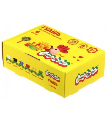 Гуашь «Каляка-Маляка» 6 цветов*35 мл