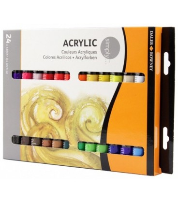 Краски акриловые Simply 24 цв.*12 мл