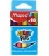 Мелки цветные Color peps 10 шт., цветные