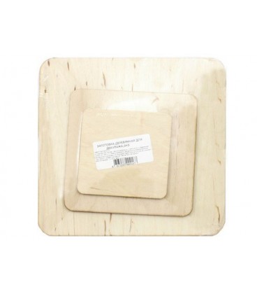 Заготовка для творчества деревянная «Палитра» «Набор подставок №1 (3шт.:9*9-13*13-19*19см)»