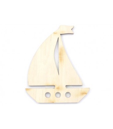 Заготовка для творчества деревянная «Палитра» «Кораблик», 7,8*9,5 см