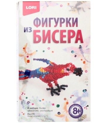 Набор для творчества «Фигурки из бисера» «Яркий попугай», 8+