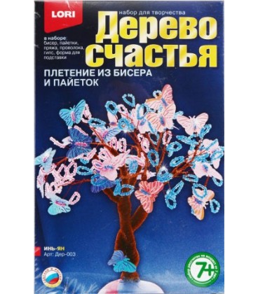 Набор для творчества «Плетение из бисера. Дерево счастья» «Инь-Ян», 7+