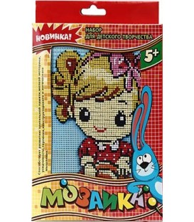 Набор для творчества «Мозаика» Action! «Девочка», дизайн ассорти, 5+