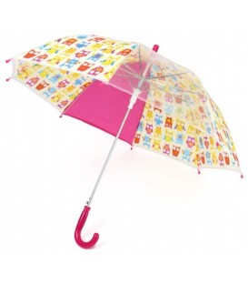 Зонт детский от дождя (трость) «Совушки»