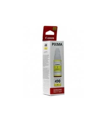 Картридж Canon INK Bottle GI-490 Y EMB чернила цвет желтый