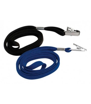 тесьма с металлической клипсой для беджа (синий) argo