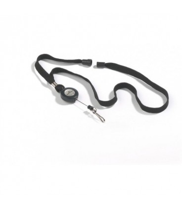 тесьма с регулируемым карабином (черный)