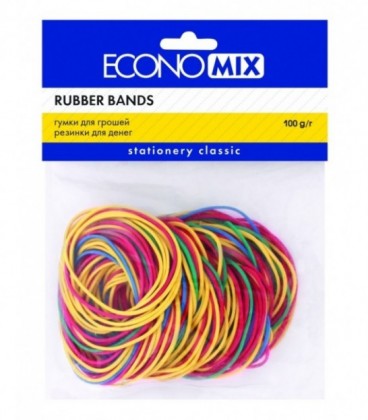 Резинки для денег 100 гр. диаметр 57 мм,Economix