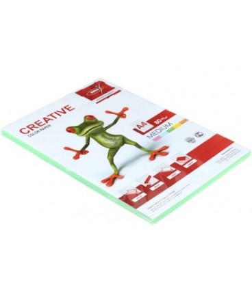 Бумага офисная цветная Kris Creative Medium А4 (210*297 мм), 80 г/м2, медиум, 100 л., зеленая