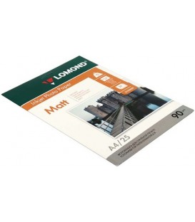 Бумага для струйной фотопечати матовая односторонняя Lomond А4 (210*297 мм), 90 г/м2, 25 л., односторонняя