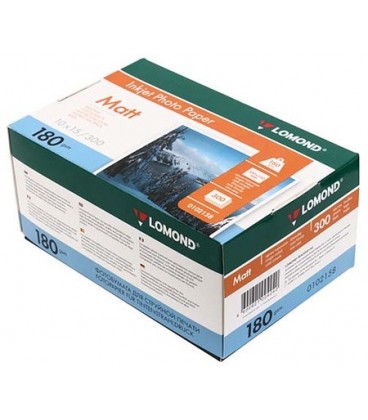 Бумага для струйной фотопечати матовая односторонняя Lomond А6 (100*150 мм), 180 г/м2, 300 л., односторонняя