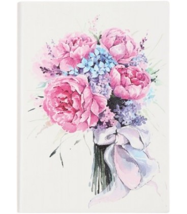 Ежедневник недатированный «Феникс+» 120*170 мм, 160 л., «Букет»