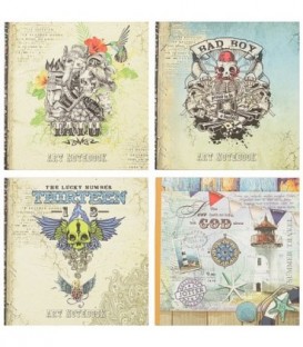 Блокнот Art Notebook/Jotter Exclusive 170*175 мм, 80 л., линия, ассорти