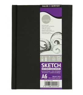 Скетчбук-блокнот Simply 110*155 мм, 54 л.