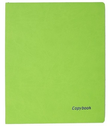 Книжка записная А4, 80 л. «Тетрадь Copybook» 220*265 мм, клетка, салатовая/синяя