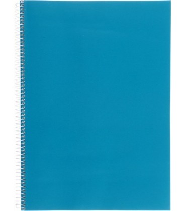 Тетрадь общая А4, 96 л. на гребне 205*290 мм, клетка, синяя