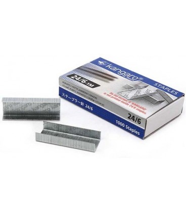 Скобы для степлеров Kangaro №24/6, 1000 шт.