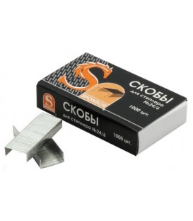 Скобы для степлеров Sponsor №24/6, 1000 шт.