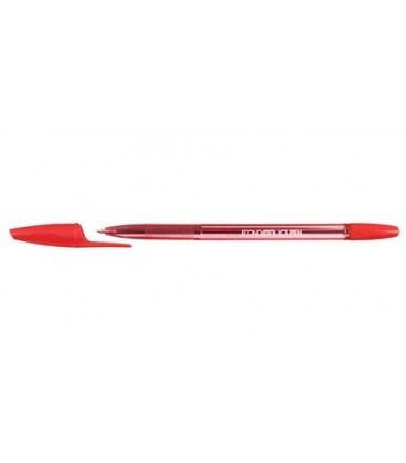Ручка шариковая Ice Pen корпус прозрачный, стержень красный