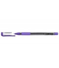 Ручка шариковая Optima Oil Max корпус прозрачный, стержень фиолетовый