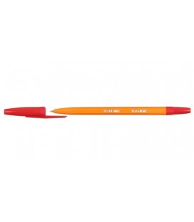 Ручка шариковая Range корпус оранжевый, стержень красный