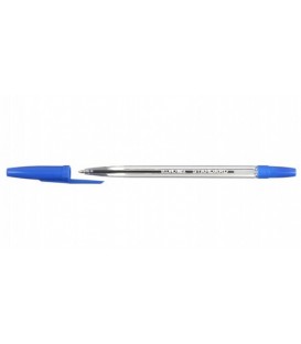 Ручка шариковая Standart корпус прозрачный, стержень синий