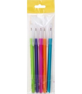 Набор шариковых ручек Berlingo Slick 5 шт., стержень синий, ассорти