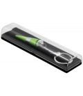 Ручка подарочная одноразовая с брелком Grace шариковая, корпус зеленый