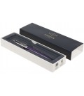 Ручка подарочная шариковая Parker Jotter Victoria Violet CT корпус серебристо-фиолетовый