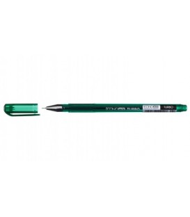 Ручка гелевая Turbo корпус зеленый, стержень зеленый