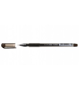Ручка гелевая Economix Turbo корпус дымчатый, стержень черный