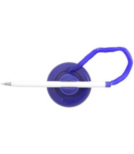 Ручка шариковая на подставке Forpus корпус белый + синий, стержень синий, Table-pen