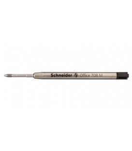 Стержень для шариковых автоматических ручек Schneider тип 708 М, 98 мм, черный
