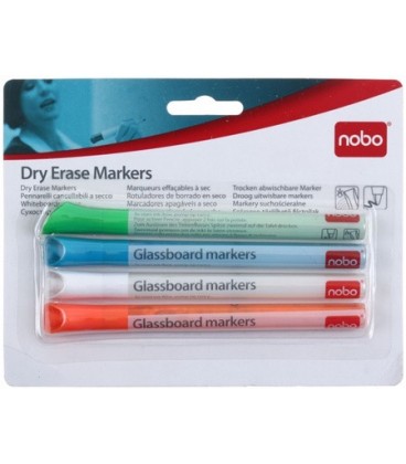Набор маркеров Nobo 4 цвета