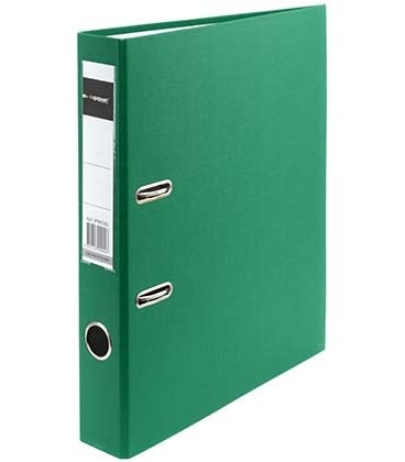Папка-регистратор inФормат с односторонним ПВХ-покрытием корешок 50 мм, зеленый