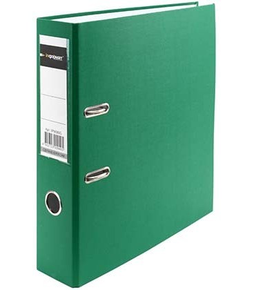 Папка-регистратор inФормат с односторонним ПВХ-покрытием корешок 70 мм, зеленый