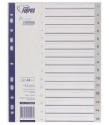 Разделители для регистраторов пластиковые Forpus 15 л., индексы по цифрам (1-15)